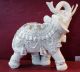 50-015-бял слон със сребристо шалте голям